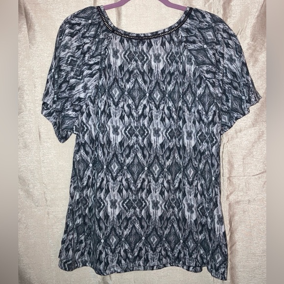 Women’s White Stag Blouse Top Plus Size 3X (22W/24W) Scoop Neck - Picture 5 of 5